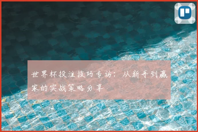 世界杯投注技巧专访：从新手到赢家的实战策略分享