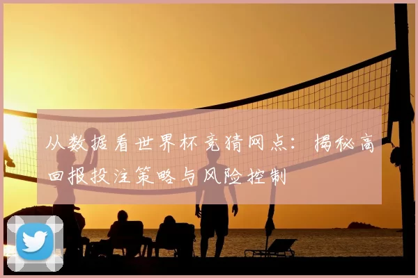 从数据看世界杯竞猜网点：揭秘高回报投注策略与风险控制