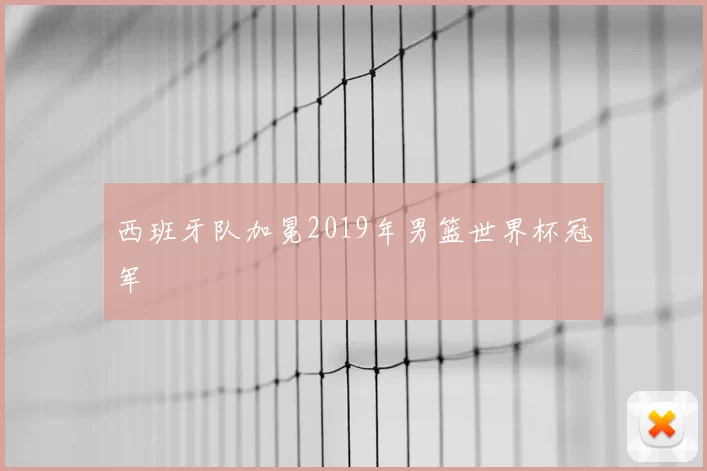 西班牙队加冕2019年男篮世界杯冠军